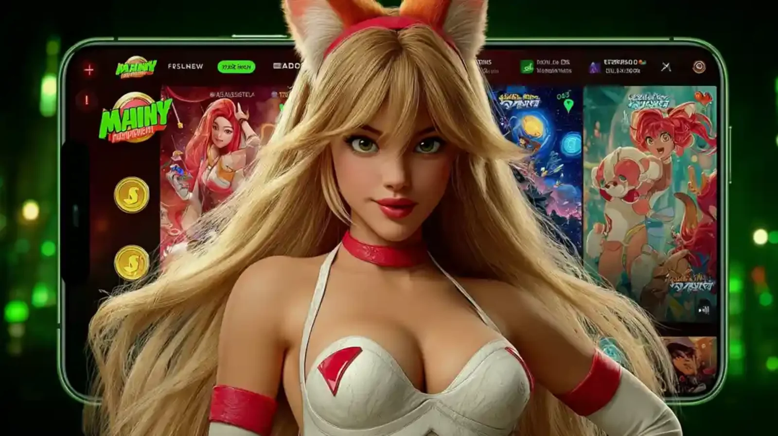 Wide selection of online casino games including slots, blackjack, roulette, and baccarat at OMGBD